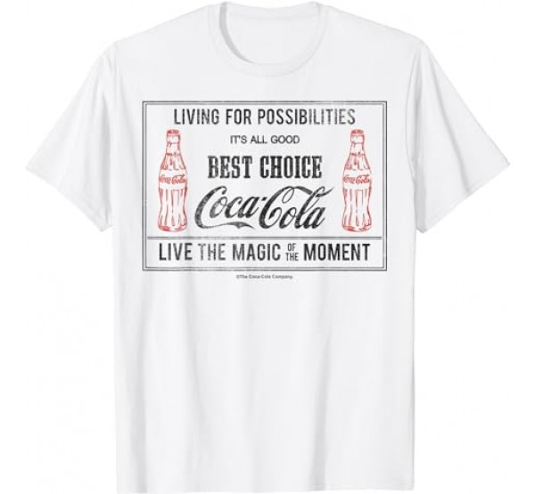 Coca Cola Vintage Box Portrait T-Shirt